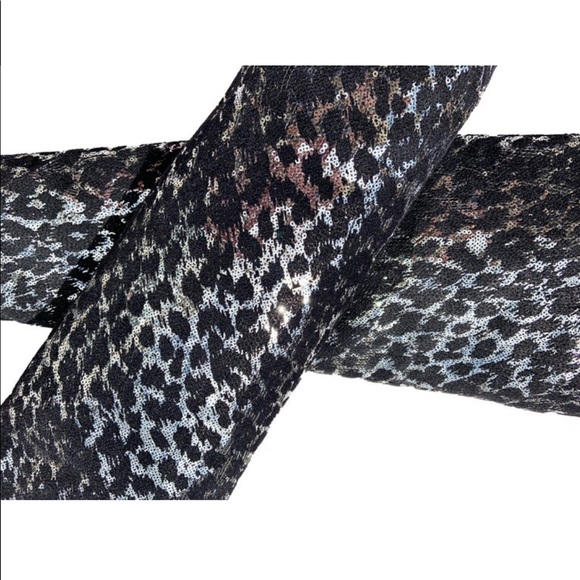 *NIB❗️Balmain Emma Leopard Sequin Over The Knee Boots - Picture 6 of 13